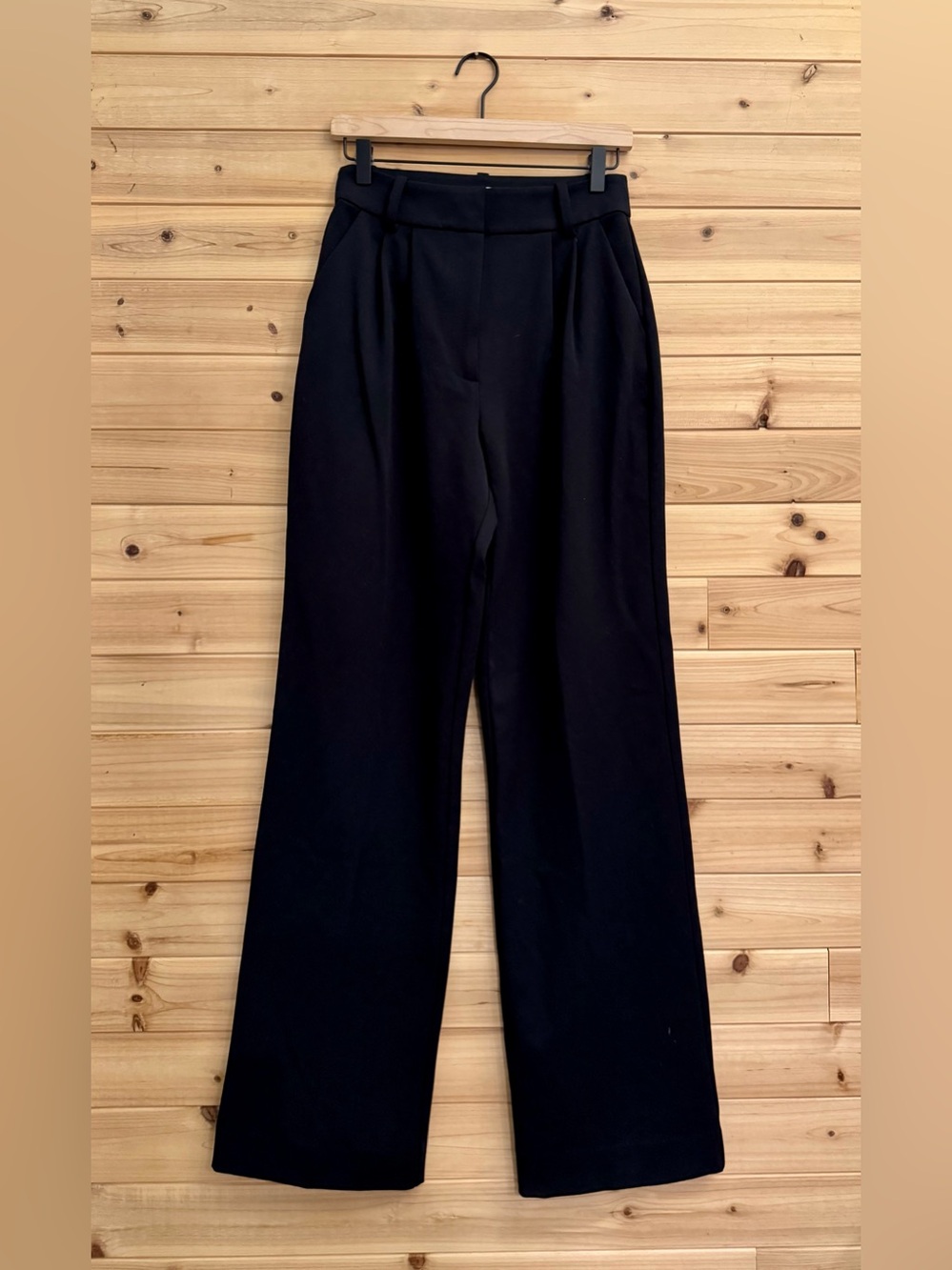 Favorite Daughter 4 Black High Rise Wide Leg The Favorite Pleat Pant Career Fall